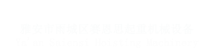 雅安起重機 起重機廠家 雅安市雨城區(qū)賽恩思起重機械設備經營部